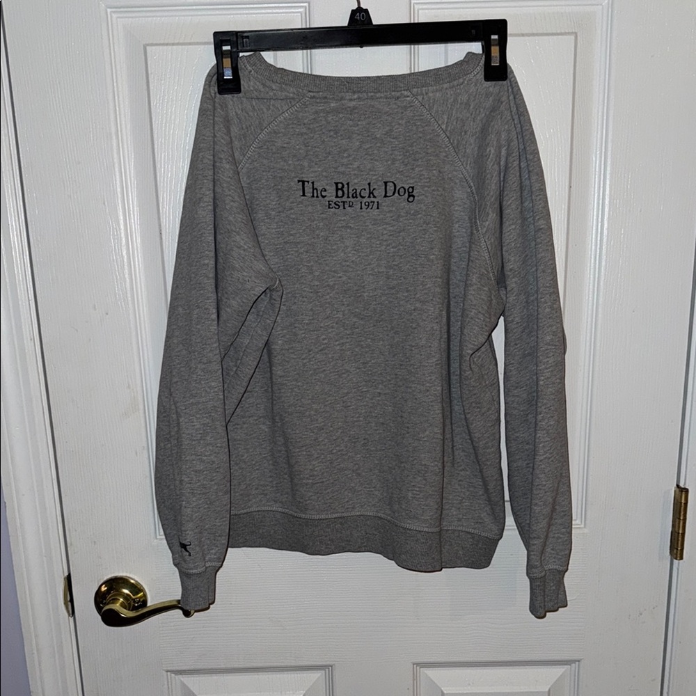The Black Dog Gray Crewneck Sweater
